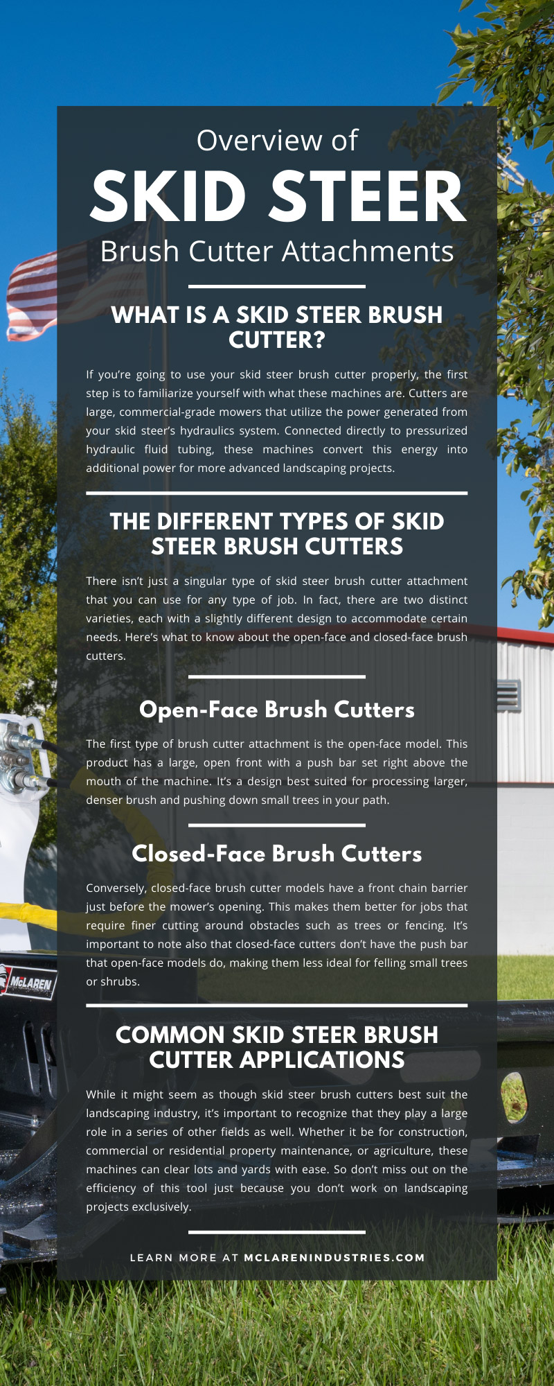 Overview of Skid Steer Brush Cutter Attachments Overview of Skid Steer Brush Cutter Attachments