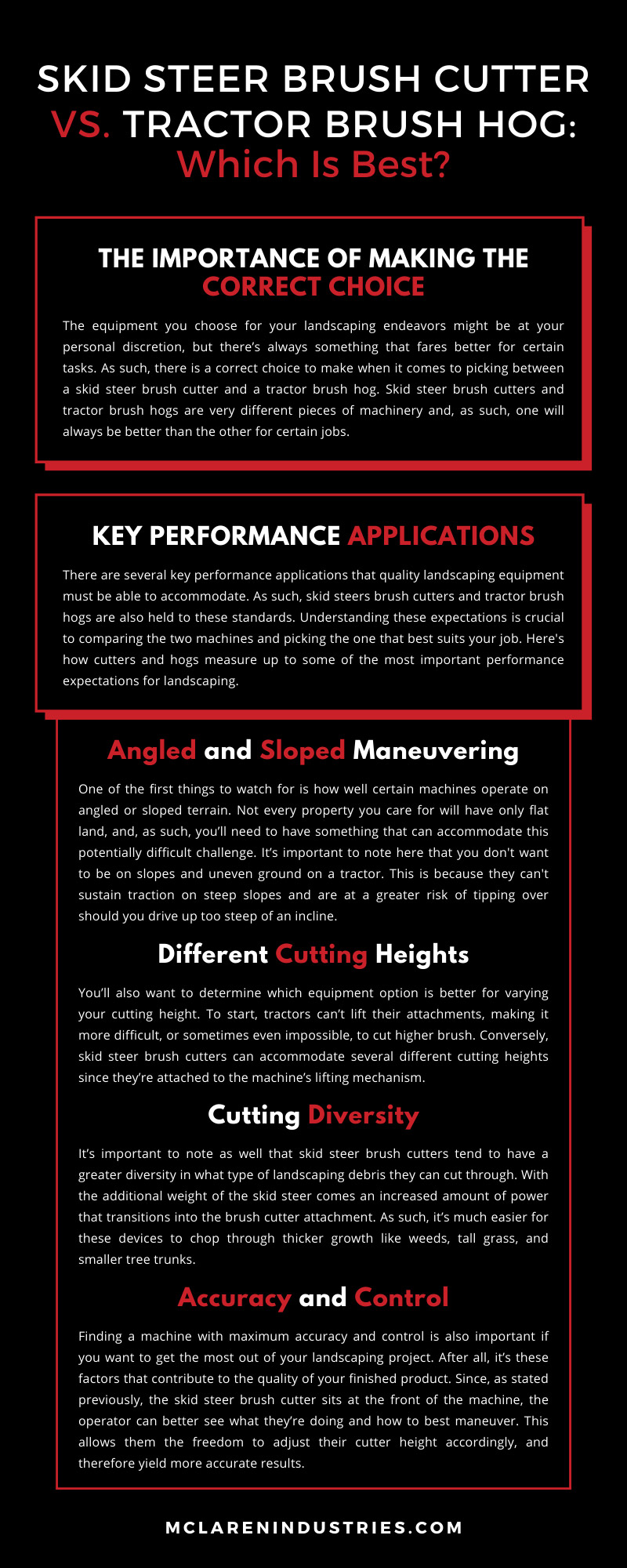 Skid Steer Brush Cutter vs. Tractor Brush Hog: Which Is Best? Skid Steer Brush Cutter vs. Tractor Brush Hog: Which Is Best?
