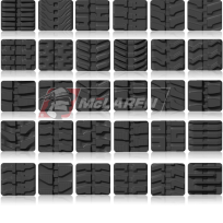 Rubber tracks tread patterns by McLaren Industries - Manufacturer of tracks and tires Rubber tracks tread patterns by McLaren Industries - Manufacturer of tracks and tires